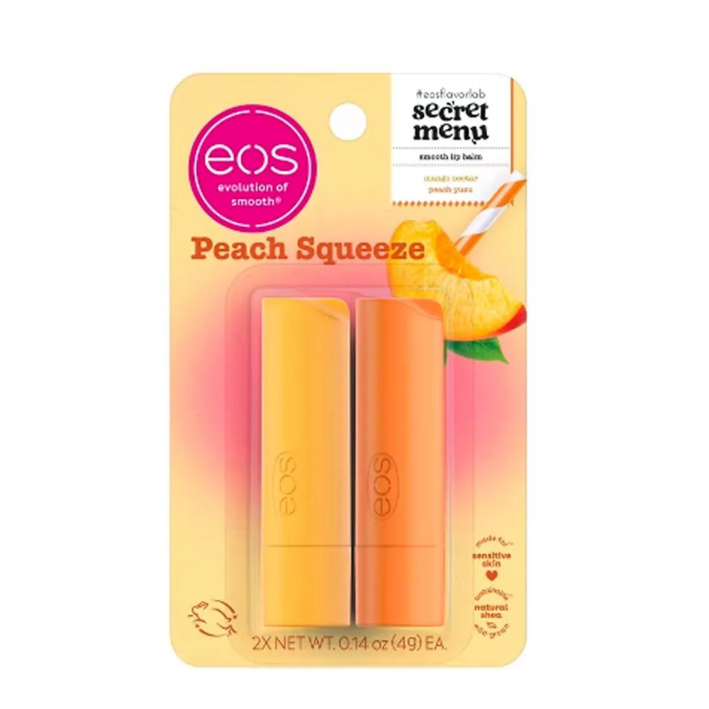 Bálsamo en barra eos Duo – Peach Squeeze