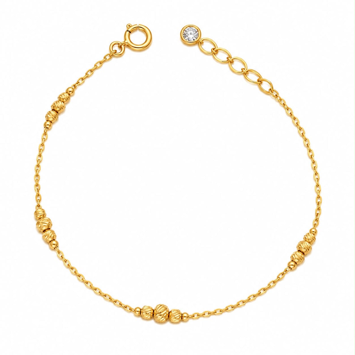 Pulsera de Esferas Texturizadas