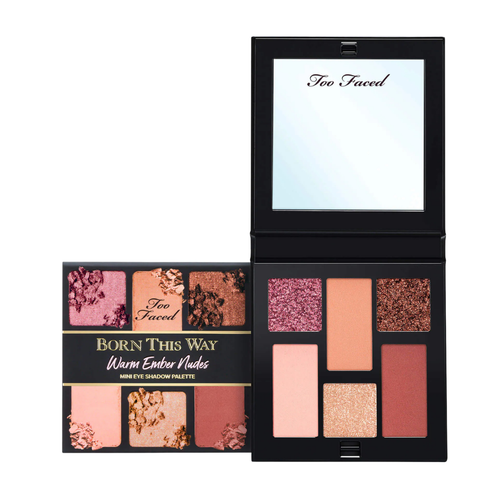 Too Faced Born This Way Warm Ember Nudes – Mini Paleta de Sombras