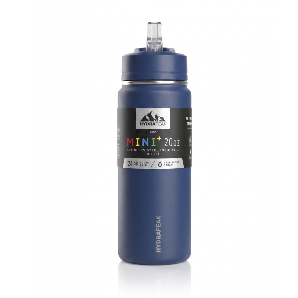 HydraPeak Kids Mini+ Botella Térmica de Acero Inoxidable – 20 oz