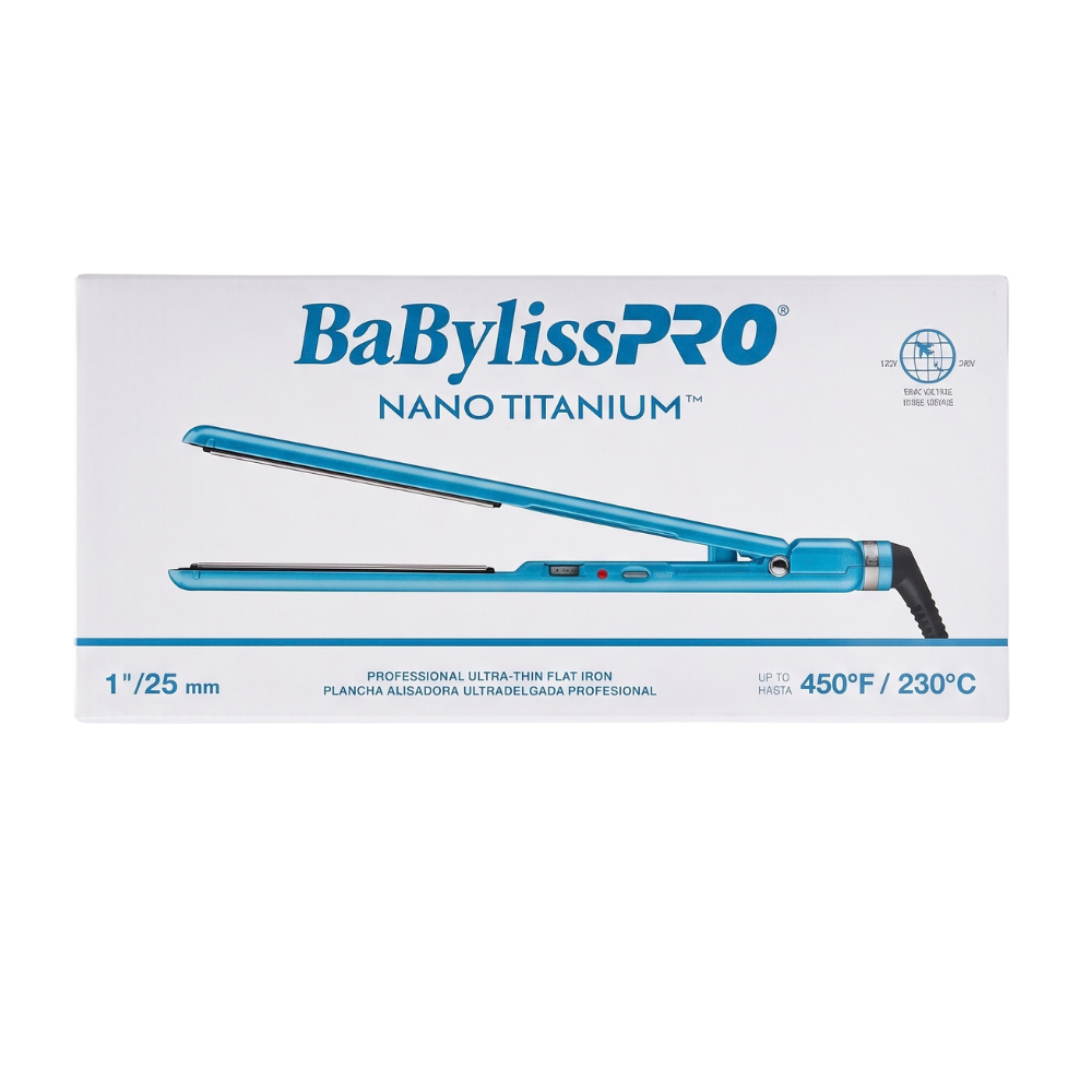 BaBylissPRO Nano Titanium – Plancha Alisadora Profesional 1” / 25 mm