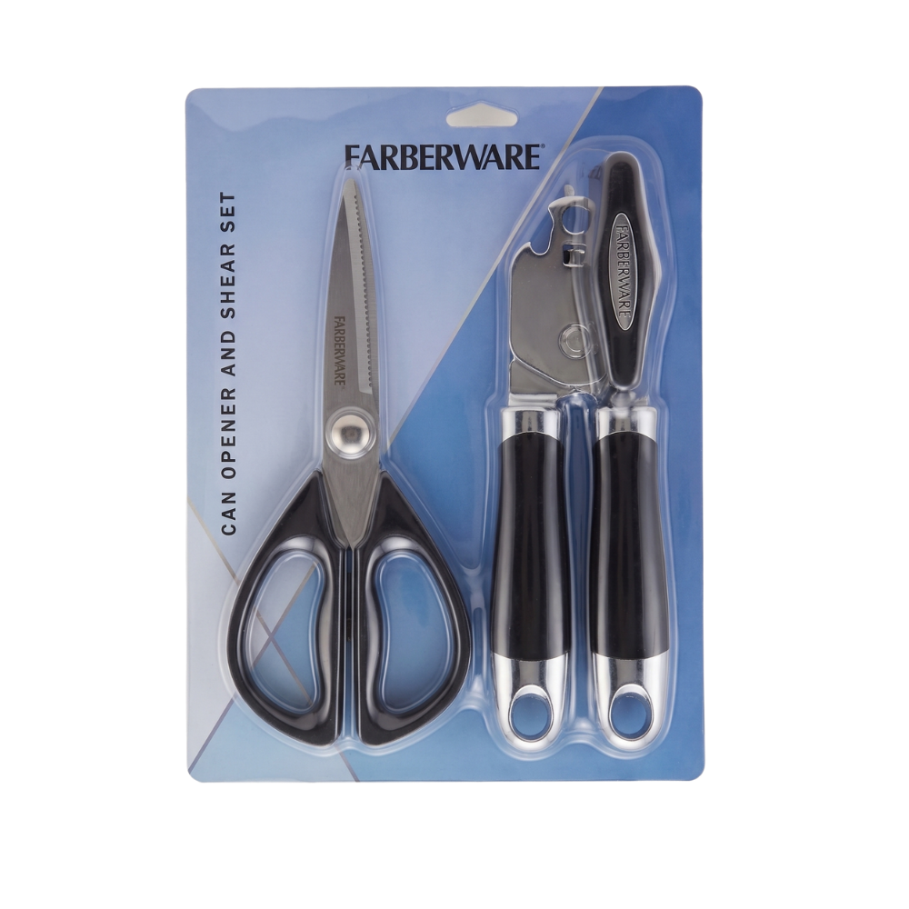 Set de Abridor de Latas y Tijeras Farberware – 4 Piezas