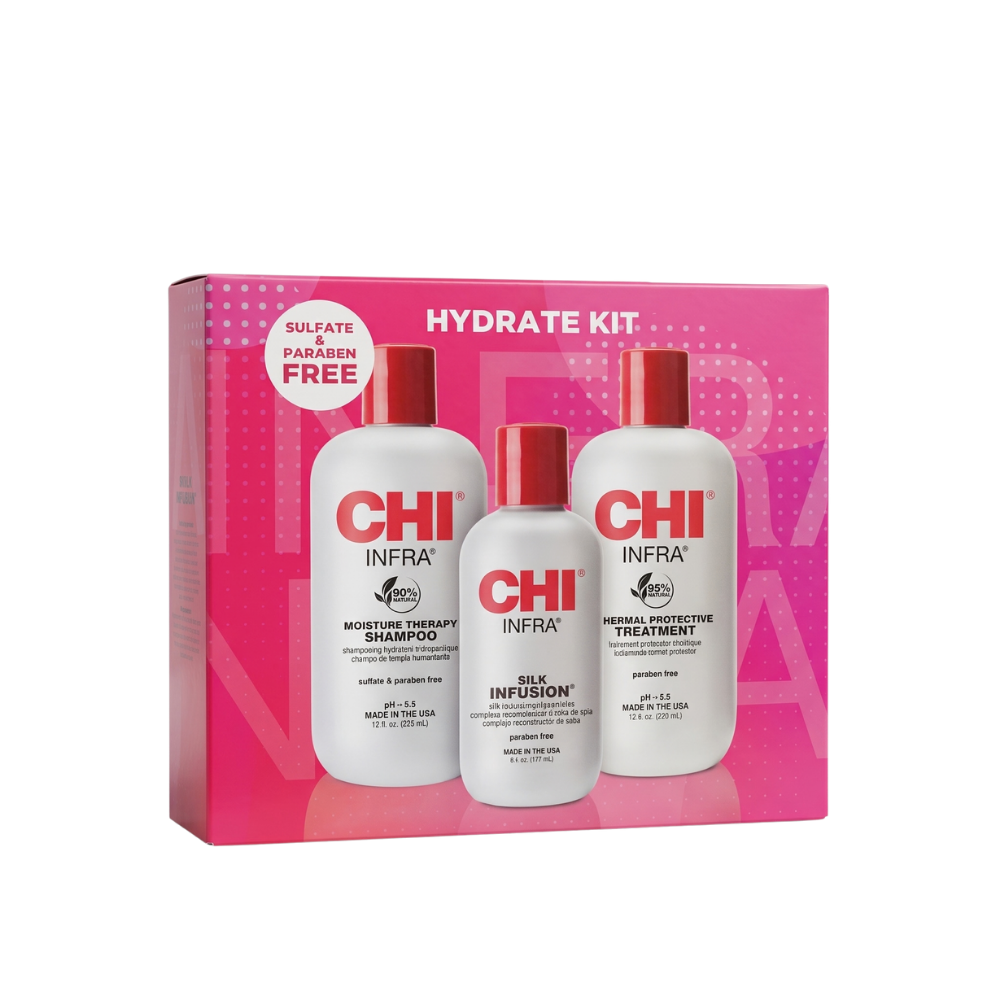CHI Infra Hydrate Kit – Set de Hidratación Capilar 3 Piezas