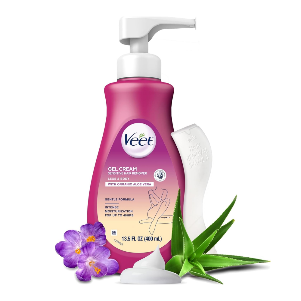Veet Gel Cream Sensitive – Crema Depilatoria con Aloe Vera 400 ml