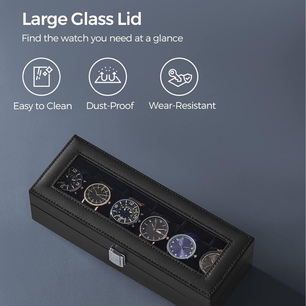 Estuche Organizador para Relojes – 6 Espacios