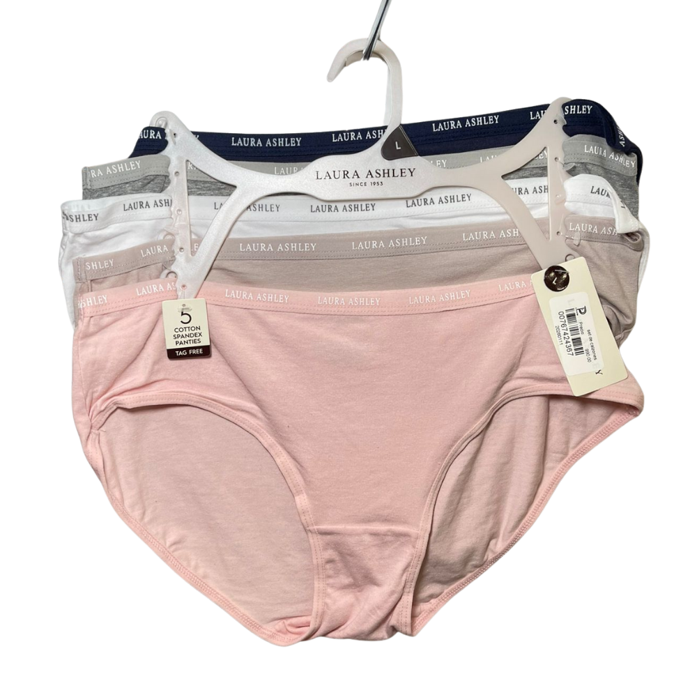 Set de 5 Calzones de Algodón – Talla L | Laura Ashley