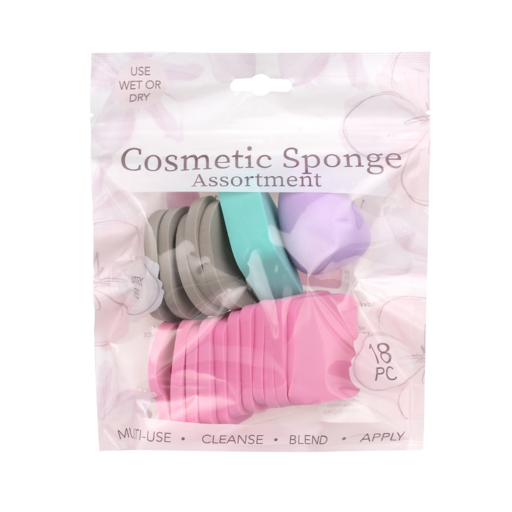 Set de Esponjas Cosméticas – 18 Piezas