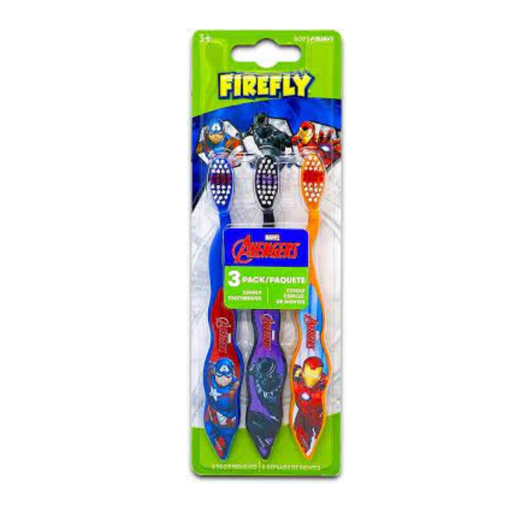 Cepillos Dentales Infantiles Avengers – Pack de 3 (Firefly)