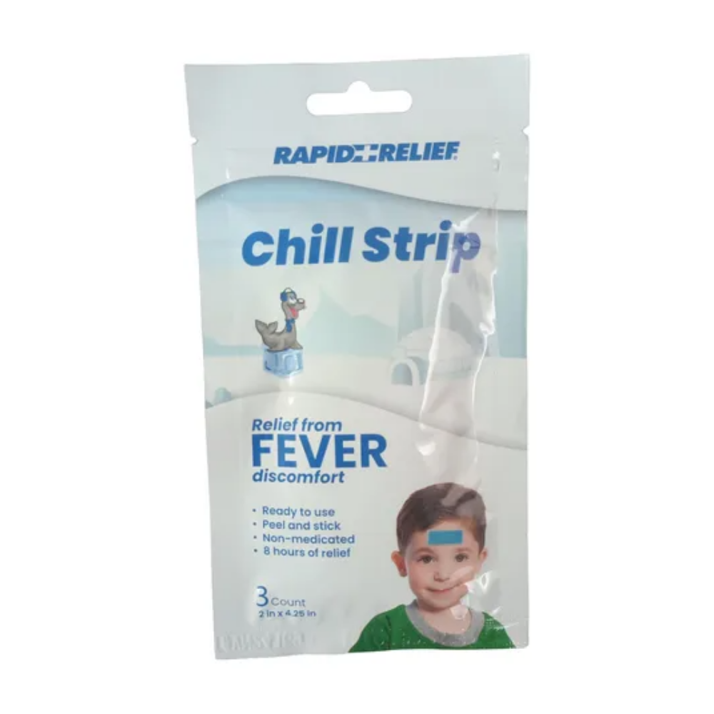 Rapid Relief – Chill Strip para Fiebre (3 unidades)