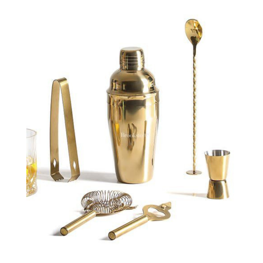 Set de Coctelería Premium – Acabado Dorado