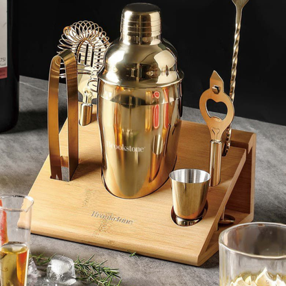 Set de Coctelería Premium – Acabado Dorado