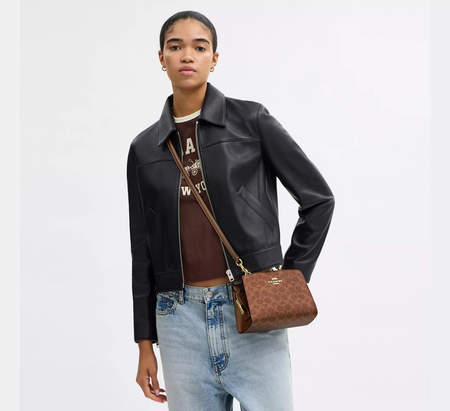 Coach Gia crossbody bag in signature canvas