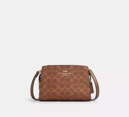 Coach Gia crossbody bag in signature canvas