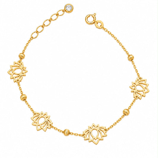 Pulsera de Loto y Esferas
