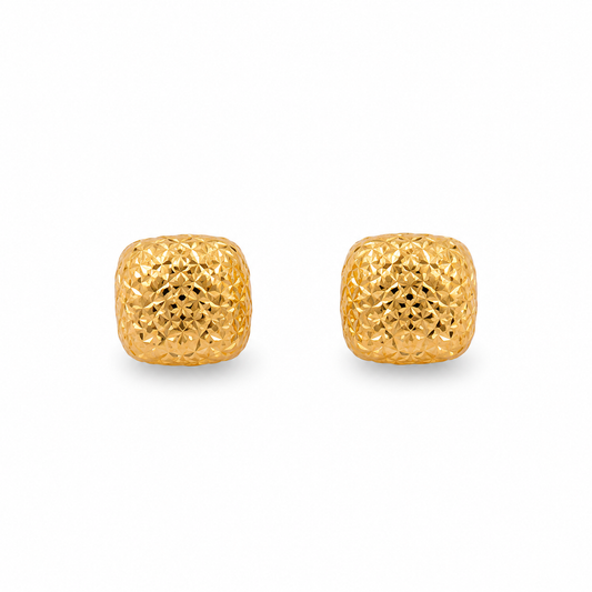 Aretes Cuadrados Texturizados