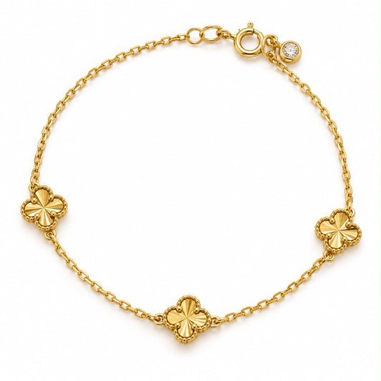 Pulsera de Flores de Cuatro Pétalos