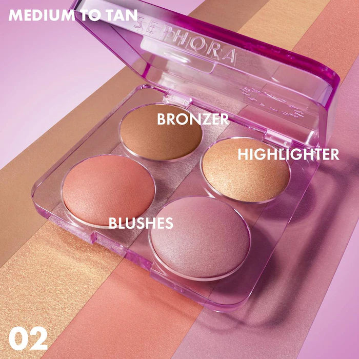 Colorful face palette Sephora 02