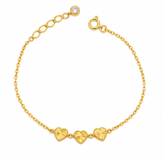 Pulsera de Tres Corazones