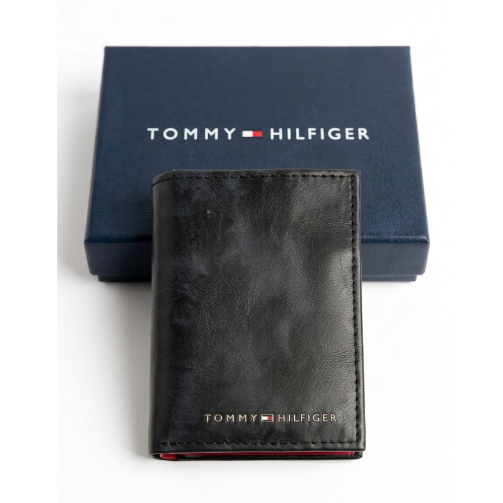 Billetera para Hombre de Tommy Hilfiger – Negra Clásica