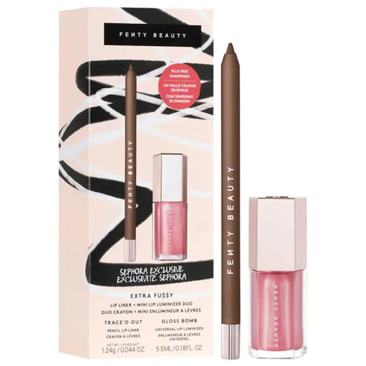 Fenty Beauty Extra Fussy Duo – Lip Liner + Gloss Bomb