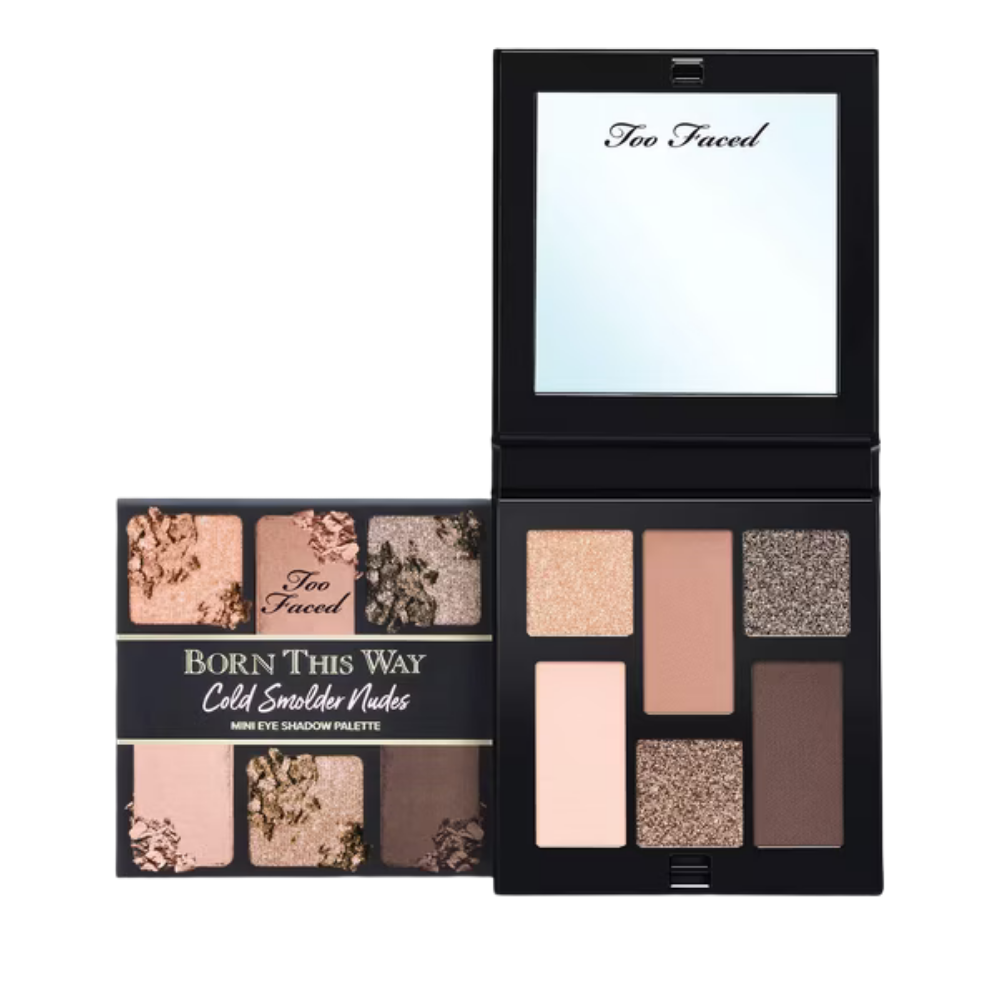 Too Faced Born This Way Cold Smolder Nudes – Mini Paleta de Sombras