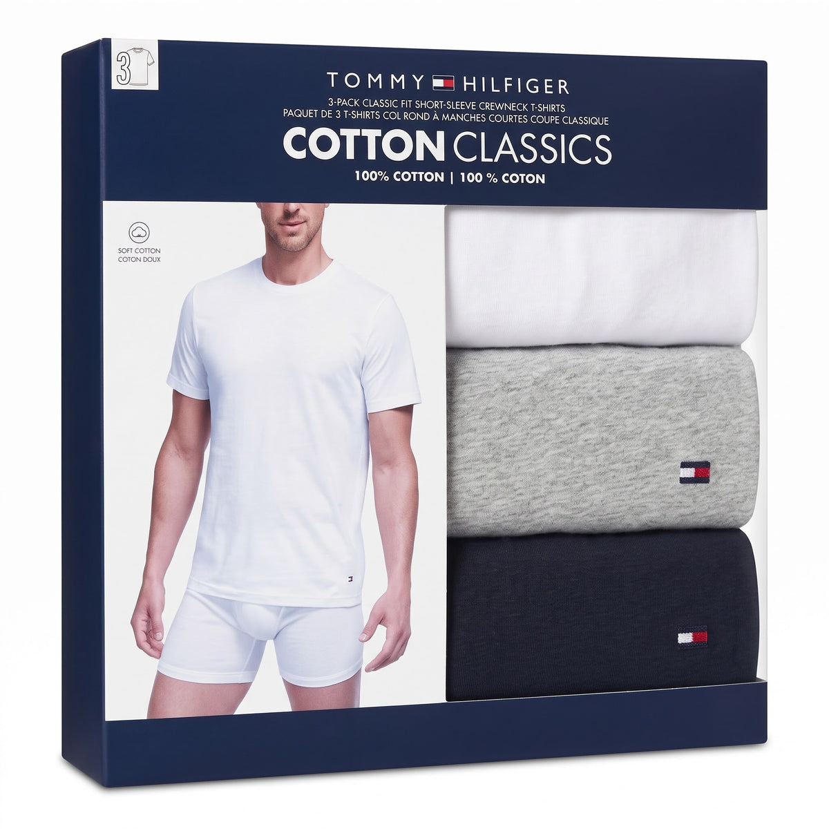 Set de 4 camisas TH - Talla S