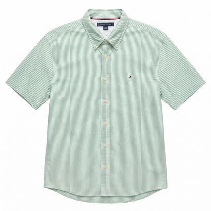 Camisa Tommy Manga Corta - L Regular Fit Stretch