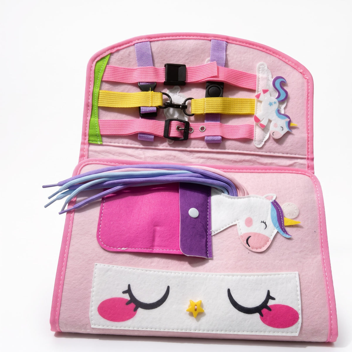 Tablero Sensorial Portátil de Unicornio