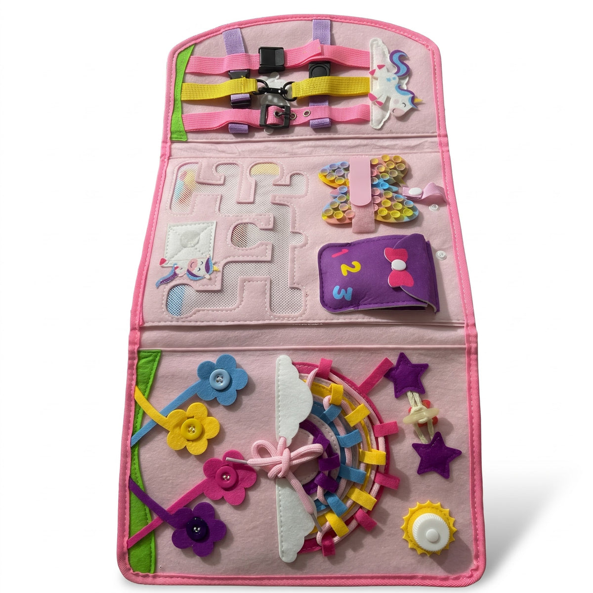 Tablero Sensorial Portátil de Unicornio