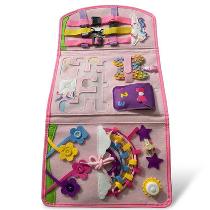 Tablero Sensorial Portátil de Unicornio