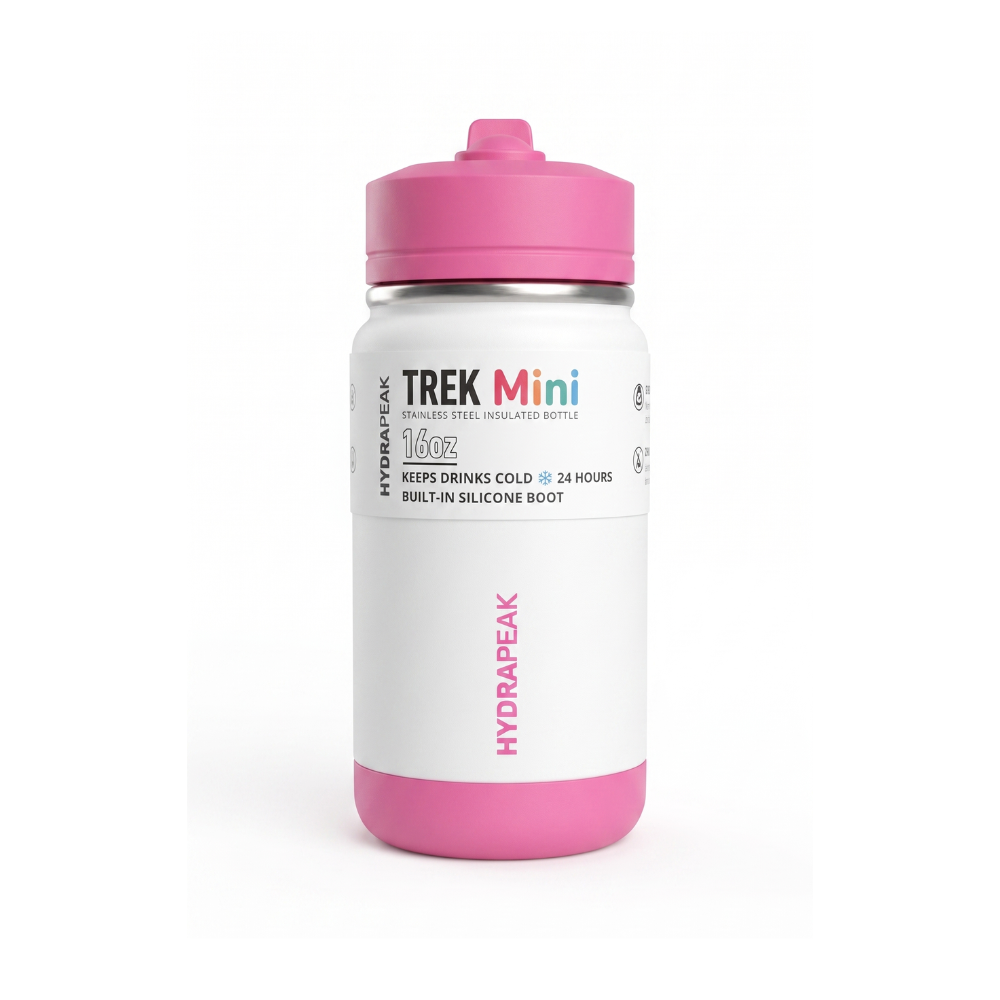 HydraPeak Trek Mini Botella Térmica de Acero Inoxidable – 16 oz