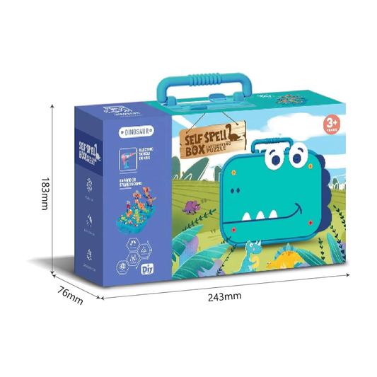 Rompecabezas Educativo 3D Dinosaurio con Maletín – DIY para Niños