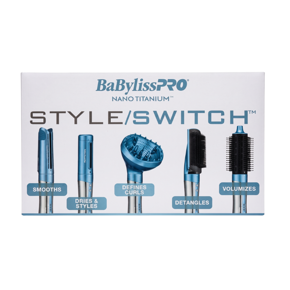 BaBylissPRO Nano Titanium Style/Switch – Kit 5 en 1