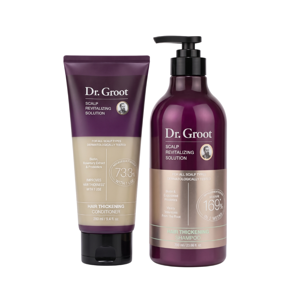 Dr. Groot Scalp Revitalizing Solution – Shampoo + Acondicionador Engrosador