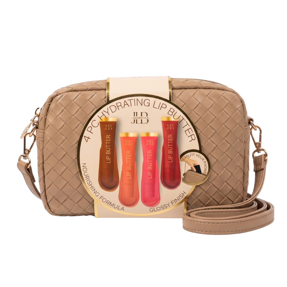 Set de 4 Lip Butter Hidratantes + Cosmetiquera