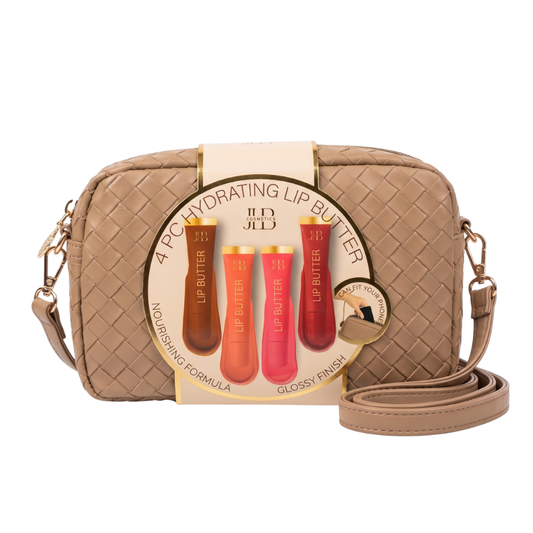 Set de 4 Lip Butter Hidratantes + Cosmetiquera