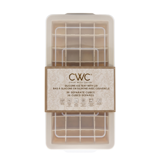 Molde de Hielo de Silicona con Tapa – 36 Cubos