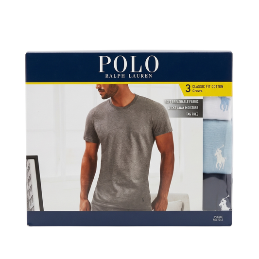 Polo Ralph Lauren – Classic Fit Cotton Crews 3 Pack Talla XL
