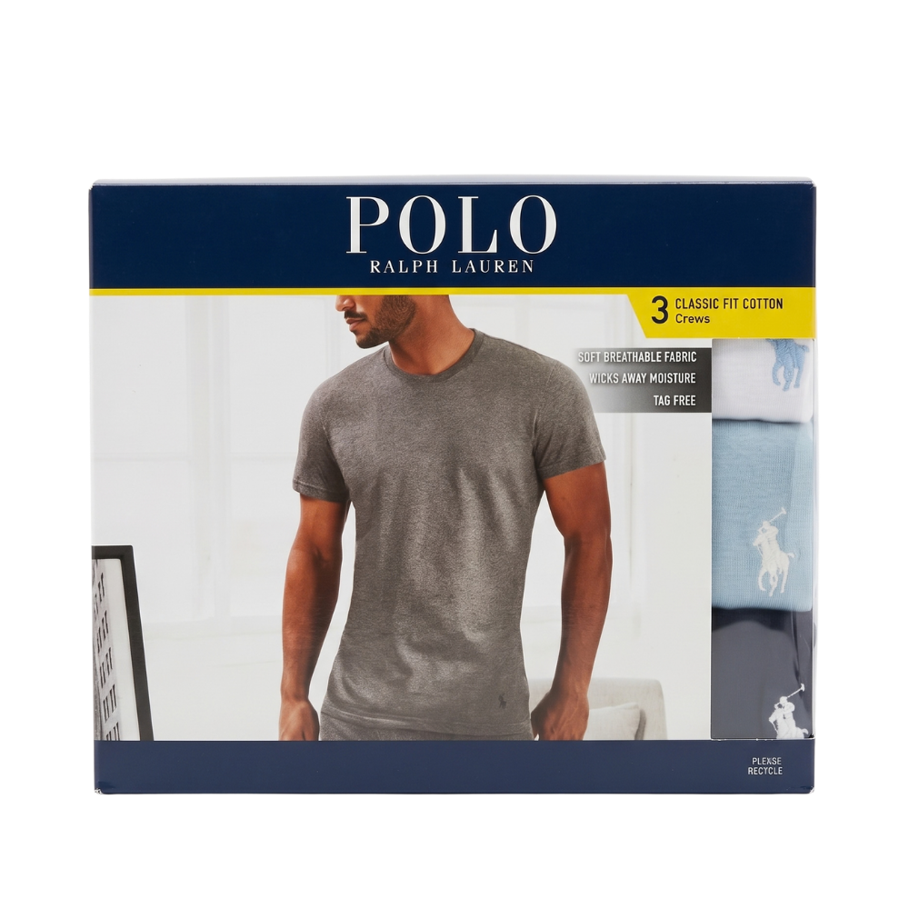 Polo Ralph Lauren – Classic Fit Cotton Crews 3 Pack Talla L