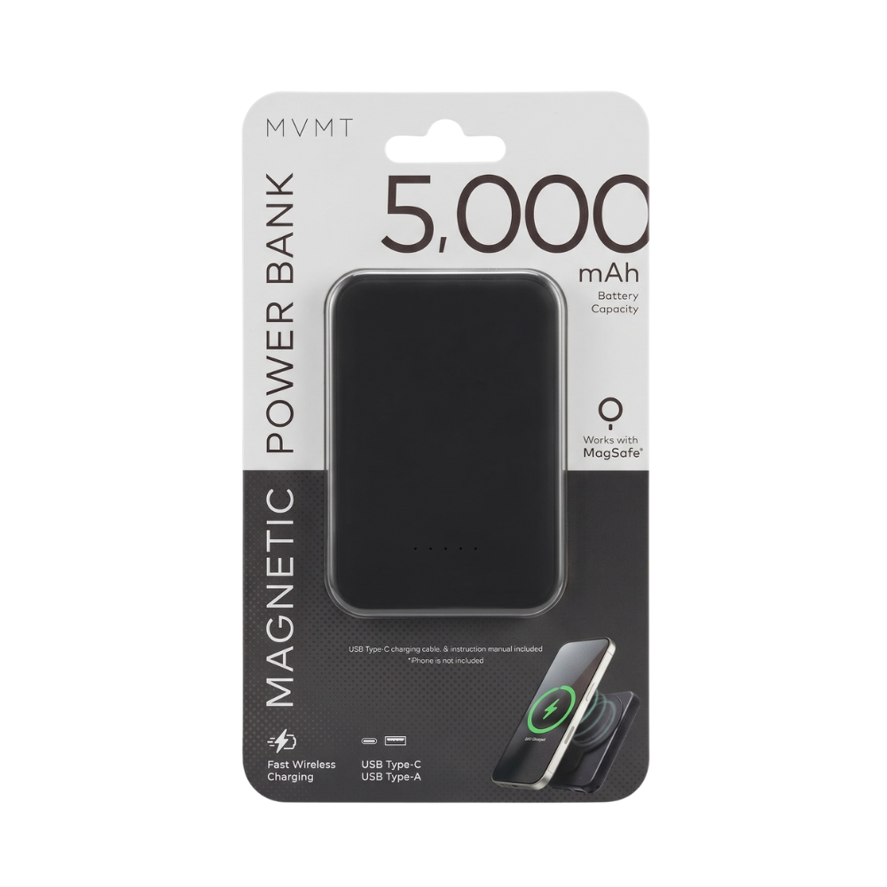 Power Bank 5,000 mAh – Carga Inalámbrica
