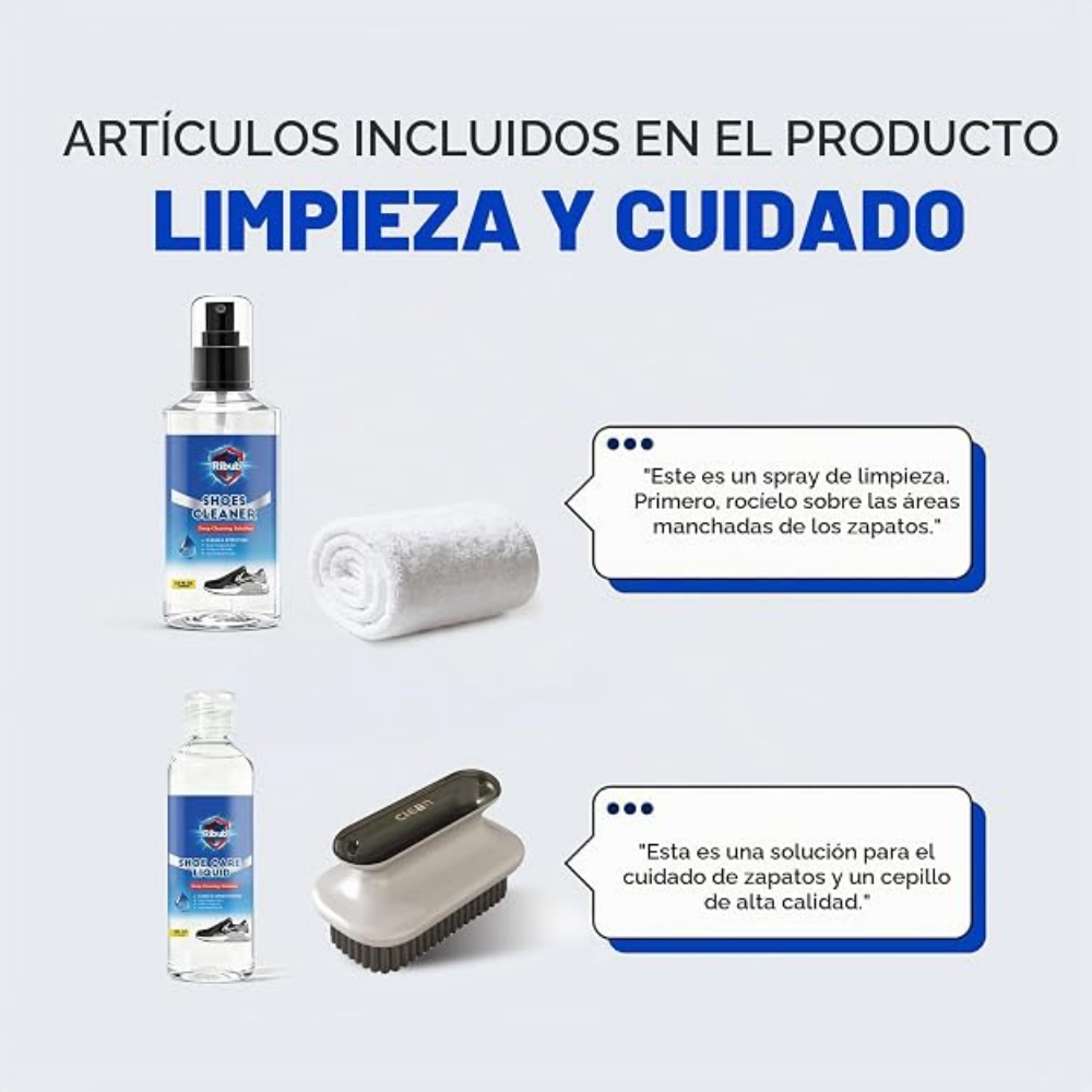 Ribub Shoes Cleaning Kit – Kit de Limpieza para Calzado