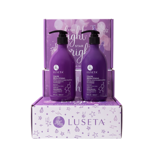 Luseta Color Brightening Purple Shampoo & Conditioner – Set 2 Piezas