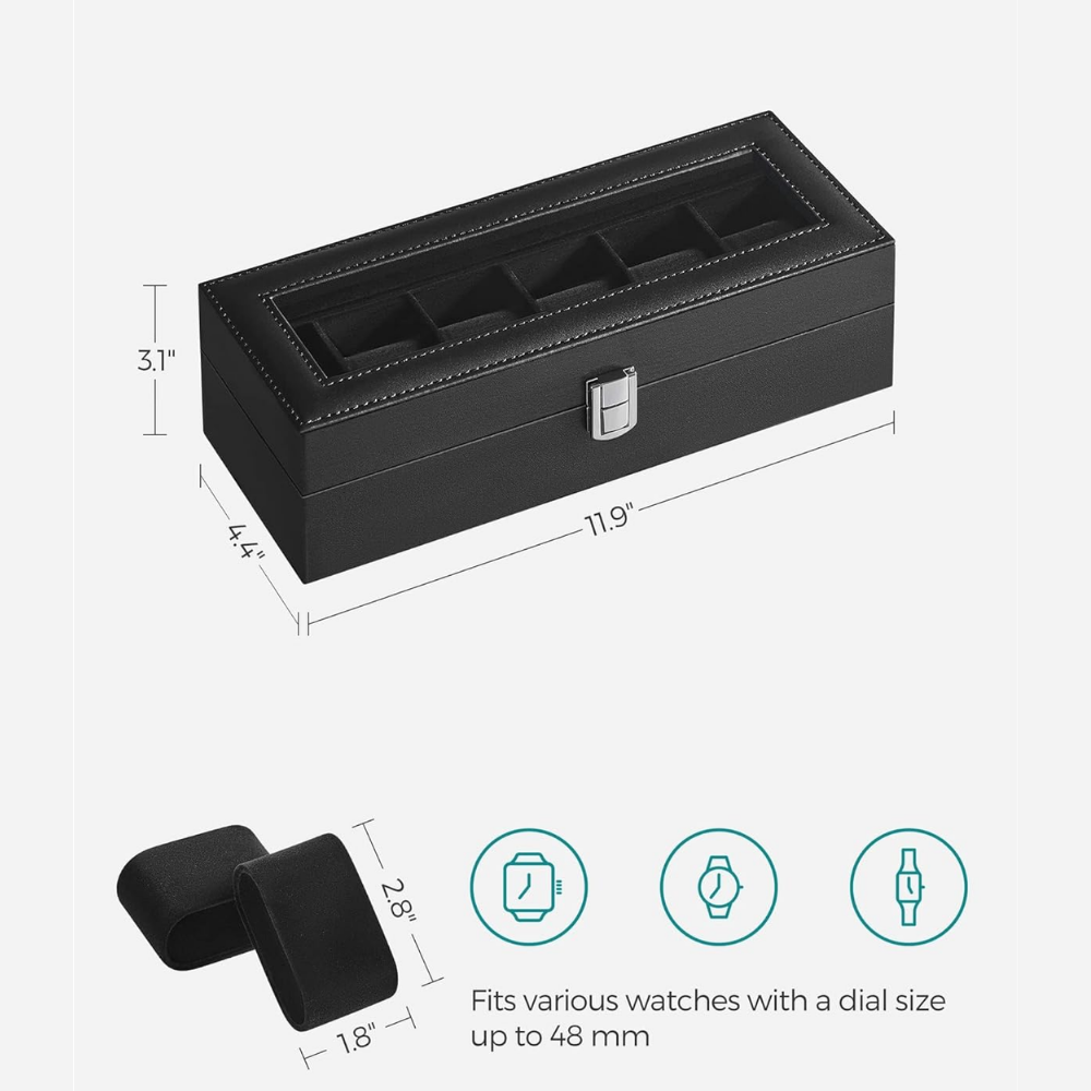 Estuche Organizador para Relojes – 6 Espacios