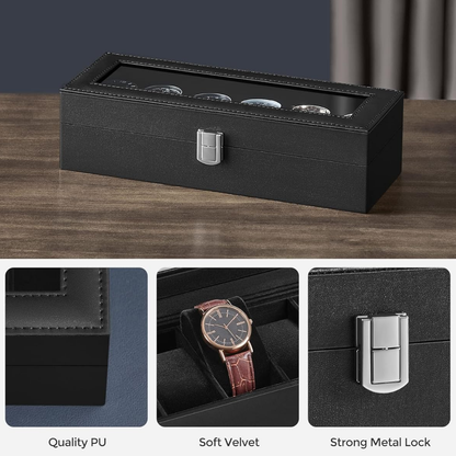 Estuche Organizador para Relojes – 6 Espacios