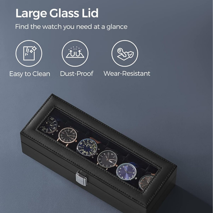 Estuche Organizador para Relojes – 6 Espacios