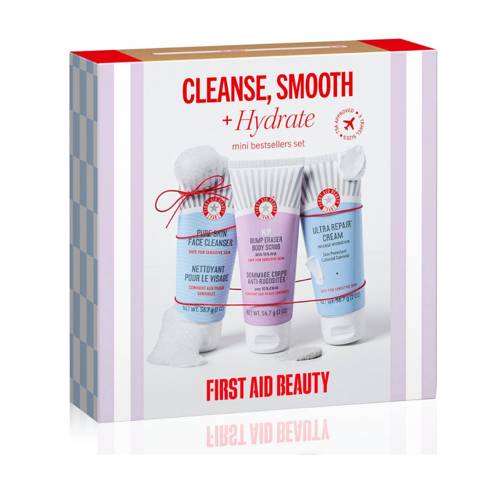 First Aid Beauty – Cleanse, Smooth + Hydrate