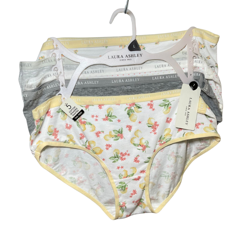 Set de 5 Calzones de Algodón – Talla L | Laura Ashley