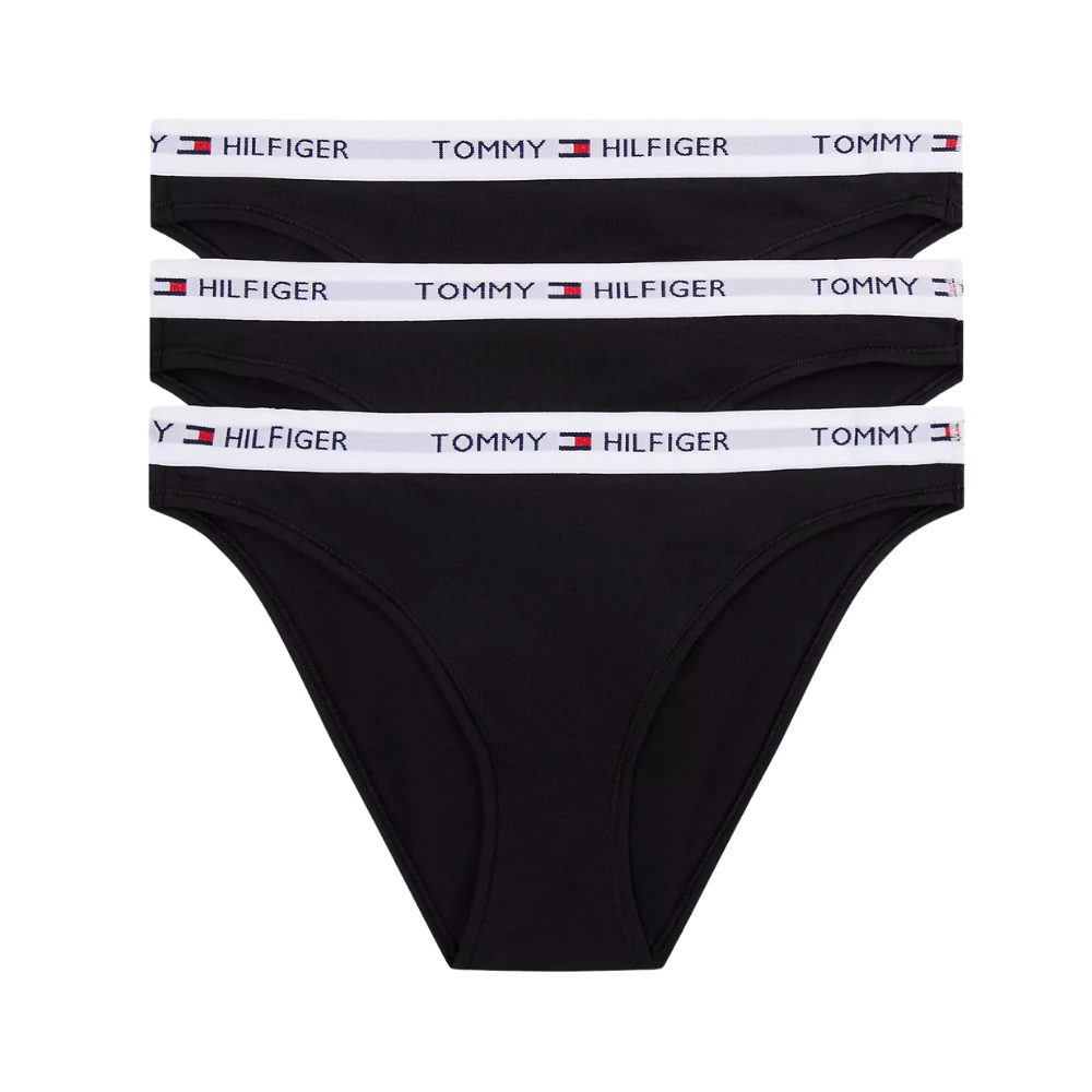 Panty Tommy Hilfiger Mujer – Pack 3 Negro | Talla M