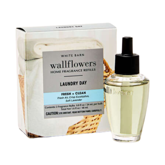 Bath & Body Works Wallflowers Laundry Day – Repuesto Aromático | Aroma Fresco y Limpio