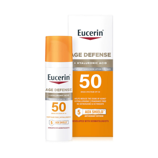 Protector Solar Eucerin Age Defense + Hyaluronic Acid 50 SPF